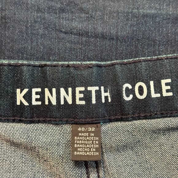 Kenneth Cole Dk Blue Straight Leg Denim Jeans Men's Size 40 x 32 - Picture 5 of 7